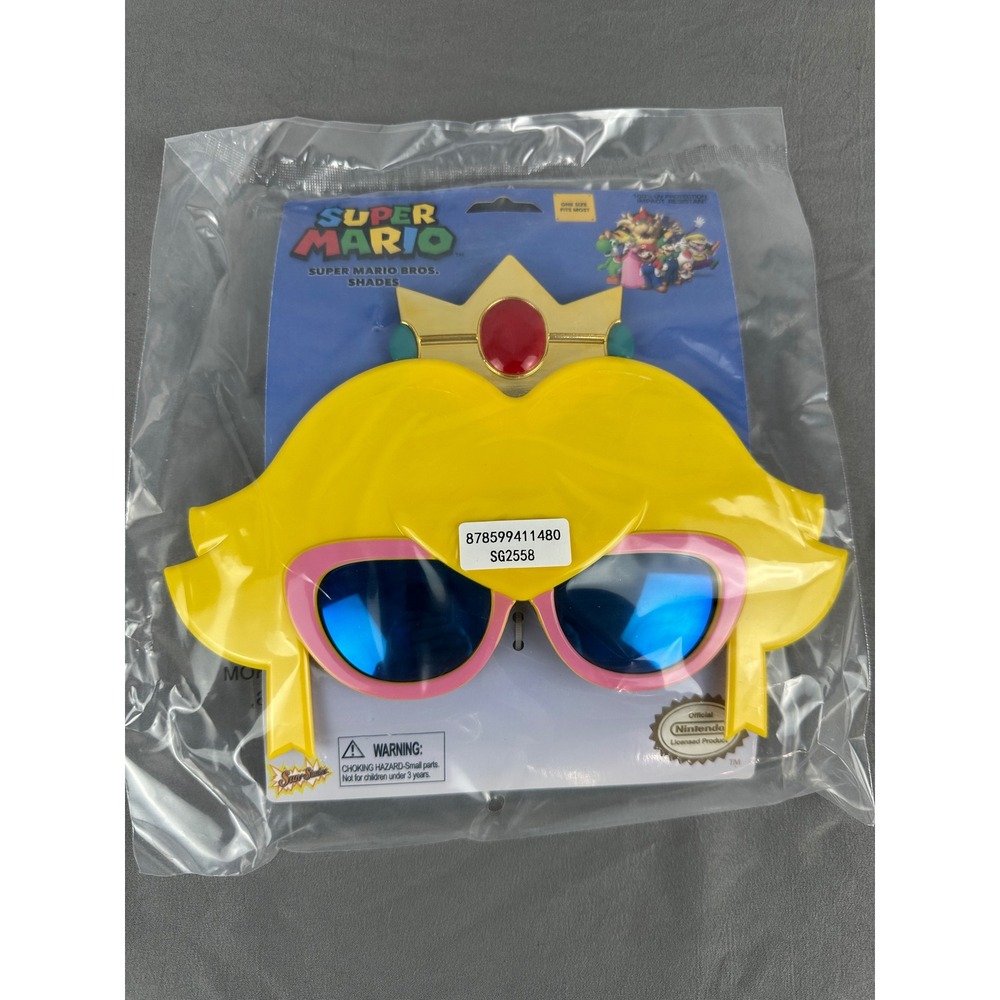 Nintendo Super Mario Bros Sunglasses Sun-Staches Princess Peach UV‎ Protection